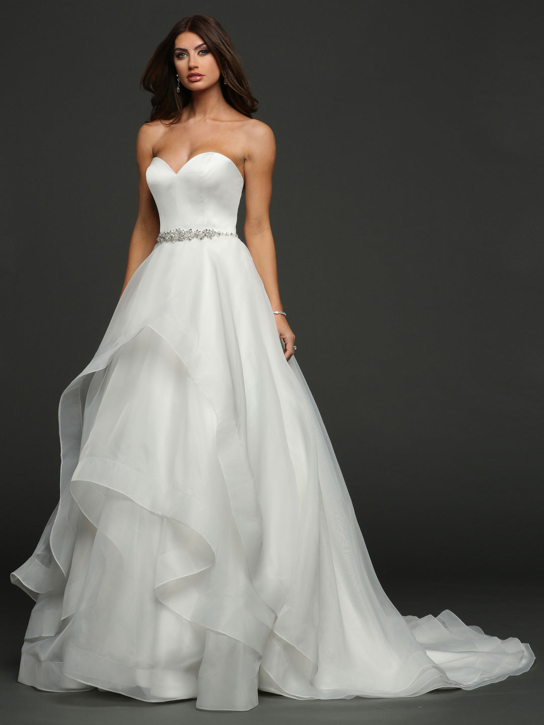 Avery g satin ball gown best sale